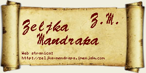 Željka Mandrapa vizit kartica